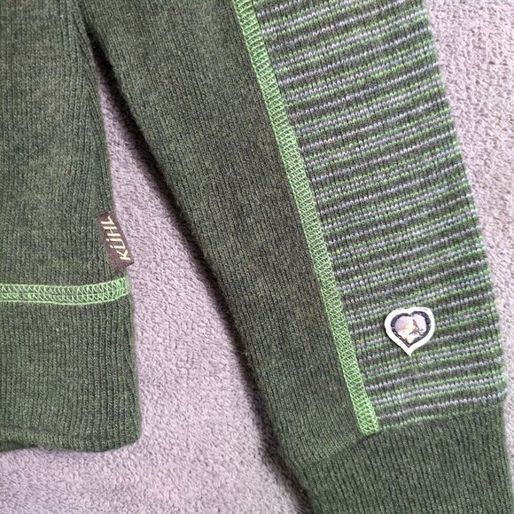 Kuhl Jacket Womens XS Green Full Zip Chianti Fleece Wool Blend Hooded - Picture 7 of 11